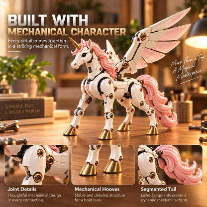 🦄 2-in-1 Transforming Mechanical Unicorn Egg – Winged Fantasy Figure🥚