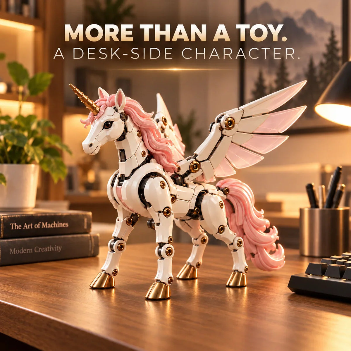 🦄 2-in-1 Transforming Mechanical Unicorn Egg – Winged Fantasy Figure🥚