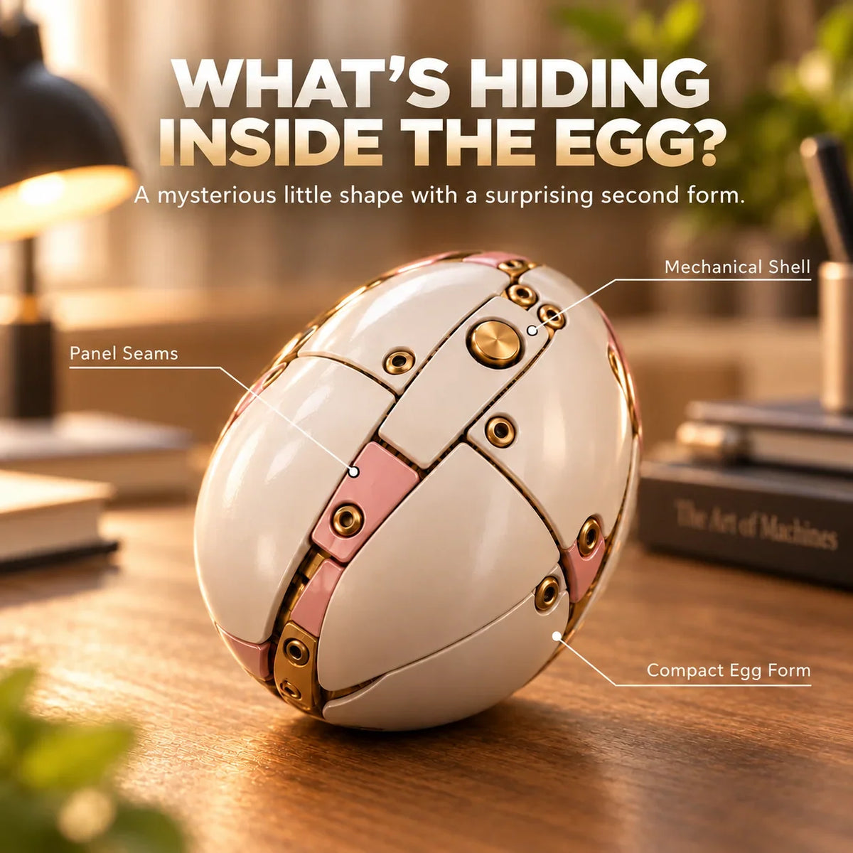 🦄 2-in-1 Transforming Mechanical Unicorn Egg – Winged Fantasy Figure🥚