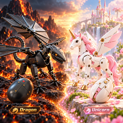 🥚🐉 DragonMorph – Egg to Dragon Transforming Mechanical Toy