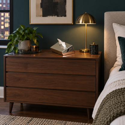 Modern Sloped Ceramic Tissue Box | Geometric Architectural Decor