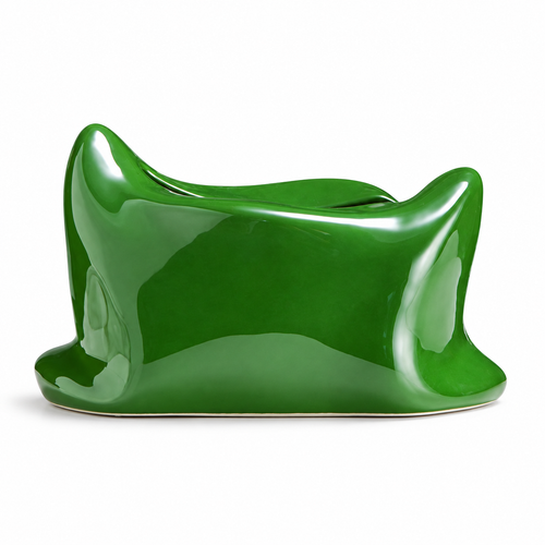 Ceramic Pillow Tissue Box Cover | Soft-Look Sculptural Decor